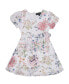 Фото #1 товара Big Girls Short Sleeve Floral Clip Dot Dress