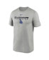 Фото #2 товара Men's Gray Los Angeles Dodgers City Connect Legend Performance T-shirt