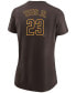 Women's Fernando Tatis Jr. Brown San Diego Padres Name and Number T-shirt
