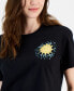 ფოტო #3 პროდუქტის Juniors' Celestial Graphic Cropped T-Shirt