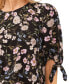 Фото #3 товара Блузка CeCe с цветочным принтом и завязками на 3/4 рукава, вырезом лодочка