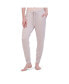 ფოტო #1 პროდუქტის Women's Drawstring Jogger Pajama Pant