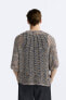 Crochet knit t-shirt