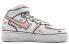 【定制球鞋】 Nike Air Force 1 Mid 动感二次元 手绘结构线 中帮 板鞋 男款 粉灰 / Кроссовки Nike Air Force CW2289-111