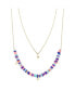 Фото #1 товара Unwritten gold Flash Plated Multi-Color Disc Bead Layered Pendant Necklace