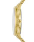 ფოტო #3 პროდუქტის Women's Metro Three Hand Quartz Gold-Tone Stainless Steel Mesh Watch 34mm