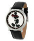 ფოტო #1 პროდუქტის Men's Disney Mickey Mouse Black Strap Watch 44mm