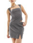 Фото #4 товара Kaiia tailored mini skirt co-ord in charcoal grey