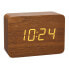 TFA 60.2549.08 - Digital alarm clock - Rectangle - Brown - Plastic - °C - Battery