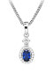 Elegant silver pendant with zircons SVLP0670SH8M100