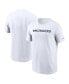 Men's White Denver Broncos Primetime Wordmark Essential T-Shirt