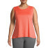 Athletic Works Women's Tomato Sauce Heather Moisture Wicking Athleisure Tank 2X