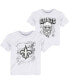 ფოტო #1 პროდუქტის Toddler Boys White New Orleans Saints Coloring Activity Two-Pack T-shirt Set