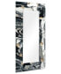 Фото #2 товара 'Ebony' Rectangular On Free Floating Printed Tempered Art Glass Beveled Mirror, 72" x 36"