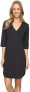 Фото #1 товара Платье женское Lole Leann V-Neck Shift черное Размер S