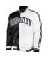 Фото #3 товара Куртка мужская Starter Brooklyn Nets Fast Break черно-белая сатин на молнии