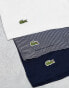 Фото #2 товара Lacoste pack of 3 stripe trunks in navy