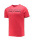 ფოტო #3 პროდუქტის Men's Heathered Charcoal, Red Georgia Bulldogs Meter T-shirt and Pants Sleep Set