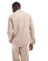 Jack & Jones Premium linen mix casual suit jacket in beige