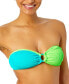 Фото #4 товара Salt & Cove Juniors' Colorblocked Convertible Bikini Top, Created for Macy's