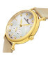 ფოტო #2 პროდუქტის Alexander Watch A201-02, Ladies Quartz Small-Second Watch with Yellow Gold Tone Stainless Steel Case on Gold Satin Strap