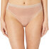 OnGossamer 259722 Women's Mesh Hi-Cut Brief Panty Champagne Underwear Size XL