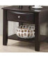 Фото #3 товара Simple Modern Look Wooden End Table Living Room Sofa Side Table Venner Drawer And Shelf