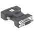 Techly IADAP-DVI-8700T - DVI-I - VGA - Black