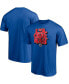 Фото #1 товара Men's Royal LA Clippers Post Up Hometown Collection T-shirt