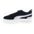 Фото #9 товара Puma Mayze Raw Teddy 38664101 Womens Black Suede Lifestyle Sneakers Shoes