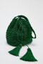 BEADED MINI BUCKET BAG