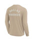 ფოტო #3 პროდუქტის Men's and Women's Khaki Dallas Mavericks Elements Super Soft Long Sleeve T-Shirt