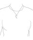 ფოტო #2 პროდუქტის Romantic Ribbon Promise Love Bridal Twisted Ribbon Open Heart Shape Pave CZ Infinity Pendant Intertwining Heart Necklace For Women Sterling Silver