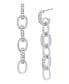 Faux Stone Chain Link Linear Earrings