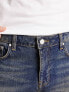 ASOS DESIGN slim mid length denim shorts in y2k wash