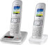 Panasonic KX-TGH722 - DECT telephone - Wireless handset - Speakerphone - 200 entries - Caller ID - Pearl - Silver