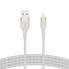 Фото #7 товара Belkin CAA010BT1MWH, 1 m, USB A, USB C/Lightning, Male, Male, White