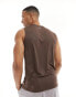 Фото #3 товара ASOS 4505 Icon training sleeveless t-shirt with quick dry in brown