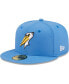 Фото #2 товара Men's Light Blue Myrtle Beach Pelicans Authentic Collection 59FIFTY Fitted Hat