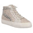 Vintage Havana Hailey Glitter Studded High Top Lace Up Womens Silver Sneakers C 6.5 - фото #2