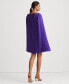 Фото #5 товара Коктейльное платье женское Lauren Ralph Lauren с платьем Slim-Fit Georgette Cape-Overlay