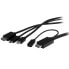 Фото #3 товара StarTech.com USB-C - HDMI or Mini DisplayPort to HDMI Converter Cable - 2 m (6 ft.) - 2 m - HDMI - HDMI + Mini DisplayPort + USB Type-C - Male - Male - Straight