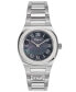 Фото #1 товара Salvatore Women's Swiss Elliptical Stainless Steel Bracelet Watch 28mm