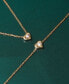 Diamond Heart Link Bracelet (1/10 ct. t.w.) in Gold Vermeil, Created for Macy's