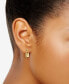 ფოტო #2 პროდუქტის Padlock Inspired Polished Drop Earrings in 10k Gold