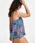 Фото #3 товара Women's Printed Capetown Underwire Tankini Swim Top, Created for Macy's
