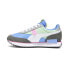 Фото #3 товара Puma Future Rider Play On Lace Up Womens Blue, Green, Grey Sneakers Casual Shoe