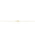 Фото #2 товара Macy's hammered Cable Link 14" Chain Necklace in 10k Gold, Created for Macy's