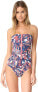 Фото #2 товара Stella McCartney Women's 173694 Mix and Match Marbles Strapless One-Piece Size L