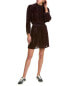 Фото #1 товара Bella Dahl Smocked Raglan Silk-Blend Mini Dress Women's